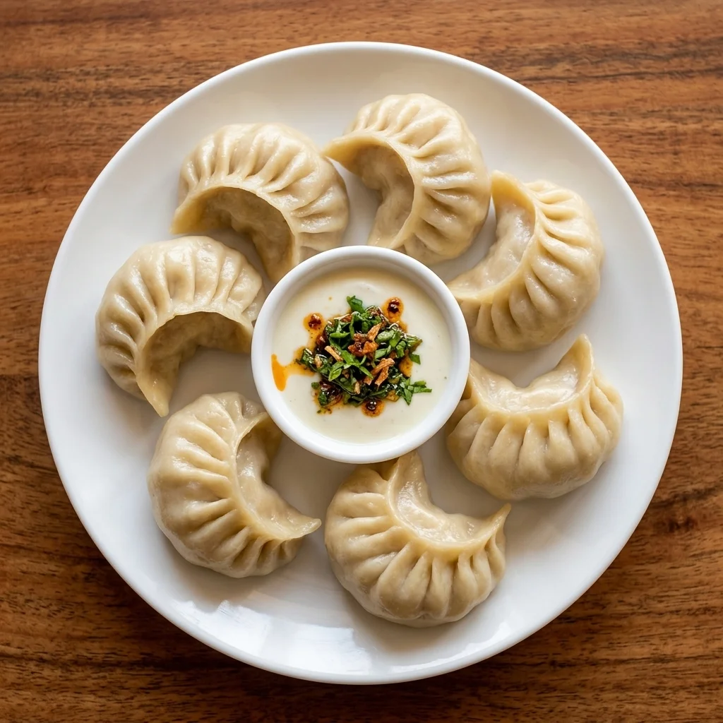 Chicken momos dumplings at Shawarma Xpress, 333 St Mary Ave, downtown Winnipeg