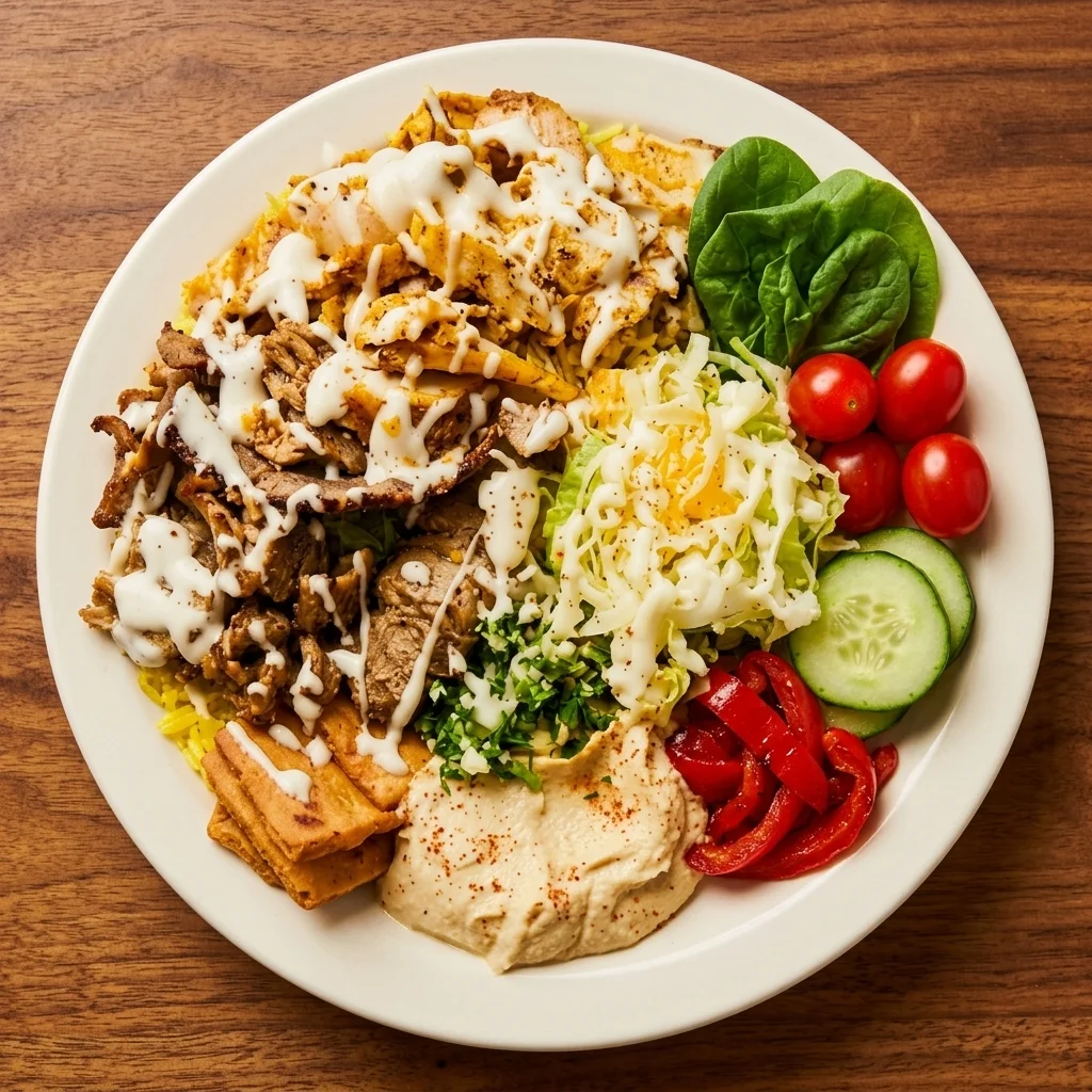 Donair Plate from Shawarma Xpress - Middle Eastern food delivery to Exchange District, Winnipeg, MB