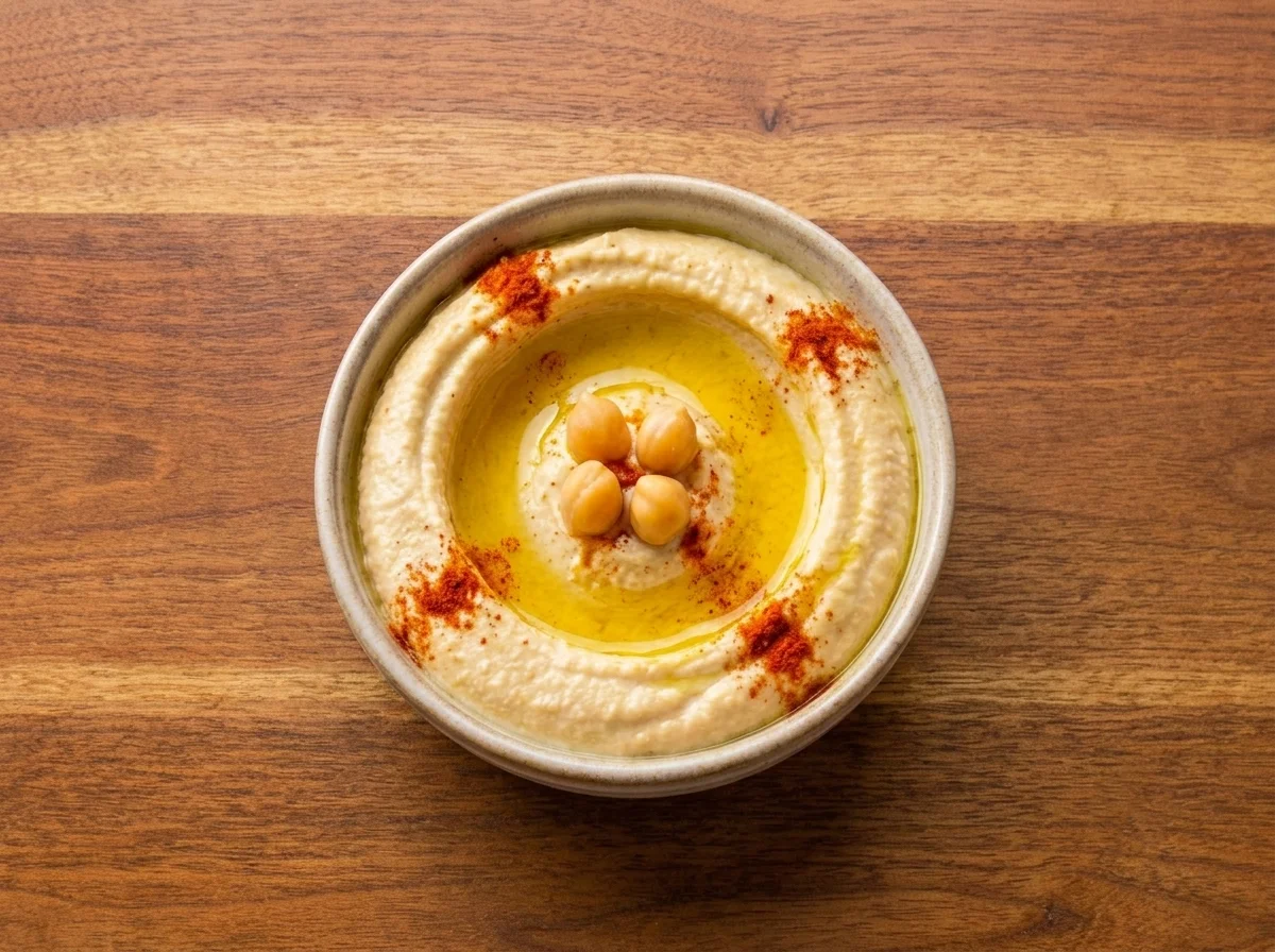 Hummus and house garlic sauce sides at Shawarma Xpress, downtown Winnipeg